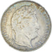 Moneta, Francia, Louis-Philippe, 5 Francs, 1845, Strasbourg, MB+, Argento
