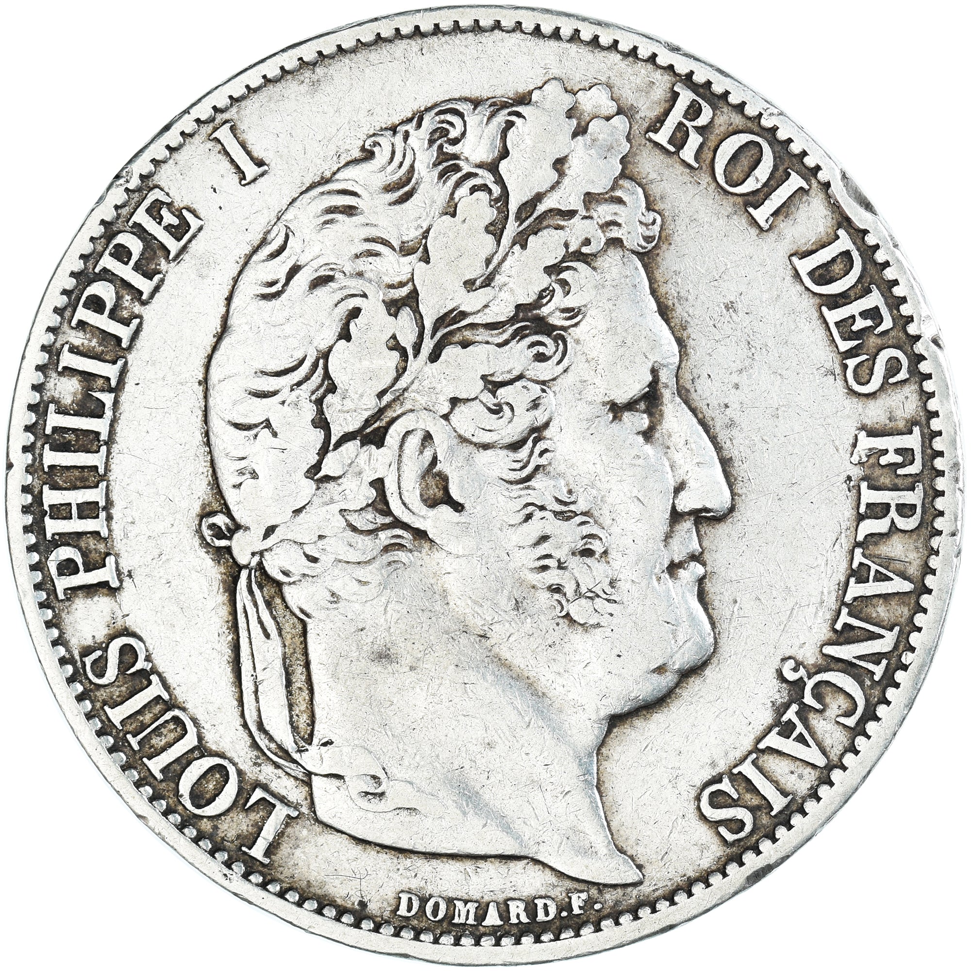 Moneda, Francia, Louis-Philippe, 5 Francs, 1845, Lille, MBC, Plata, KM:749.13