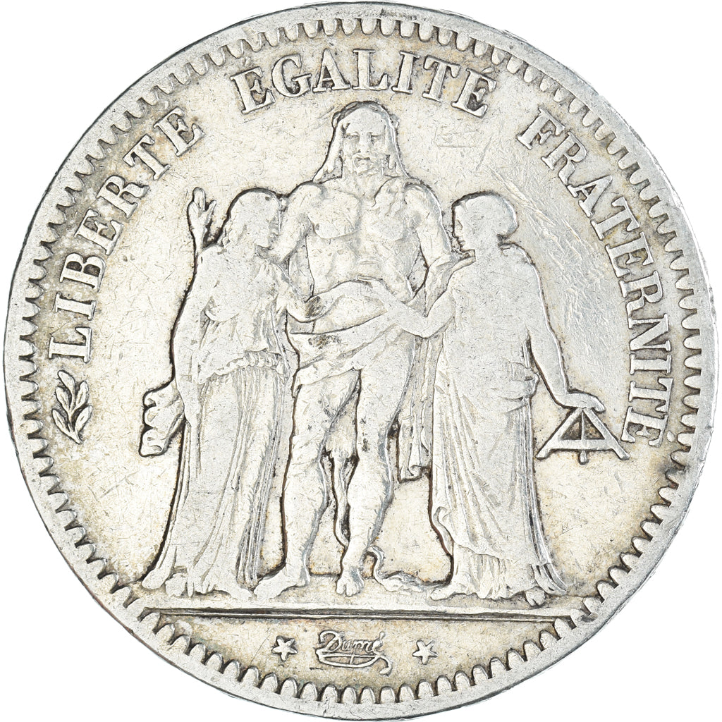 Münze, Frankreich, Hercule, 5 Francs, 1849, Paris, S+, Silber, KM:756.1