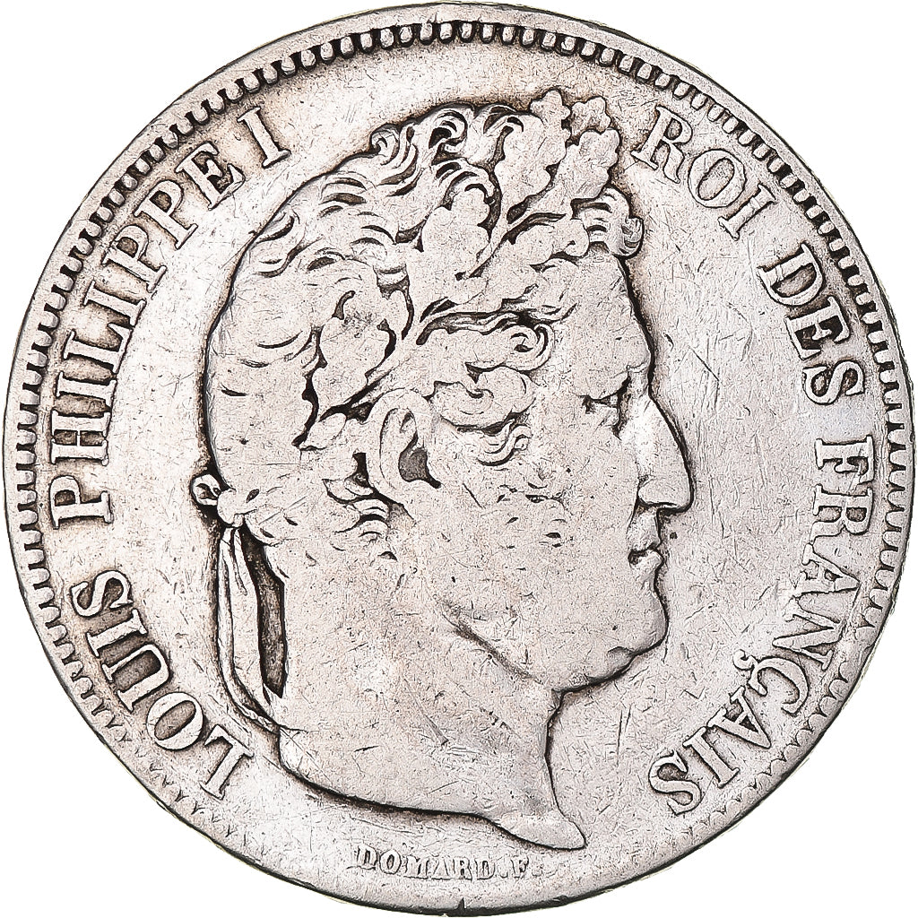 Coin, France, Louis-Philippe, 5 Francs, 1832, Paris, VF(20-25), Silver