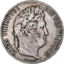 Coin, France, Louis-Philippe, 5 Francs, 1833, Strasbourg, VF(30-35), Silver