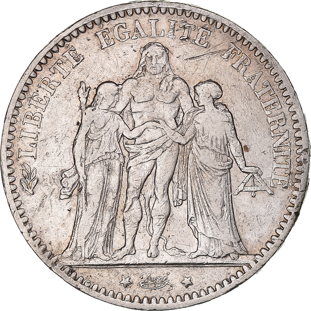 Coin, France, Hercule, 5 Francs, 1875, Paris, VF(30-35), Silver, KM:820.1