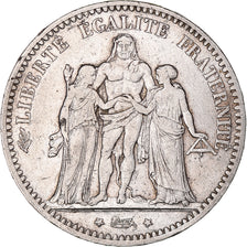 Coin, France, Hercule, 5 Francs, 1875, Paris, VF(30-35), Silver, KM:820.1