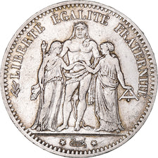 Monnaie, France, Hercule, 5 Francs, 1875, Paris, TTB, Argent, Gadoury:745a