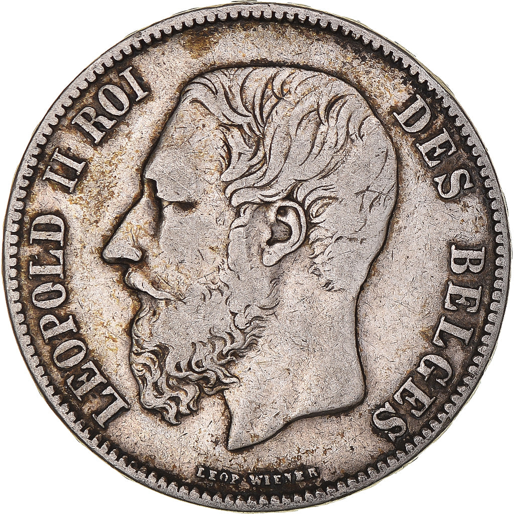 Monnaie, Belgique, Leopold II, 5 Francs, 5 Frank, 1870, Bruxelles, TB+, Argent