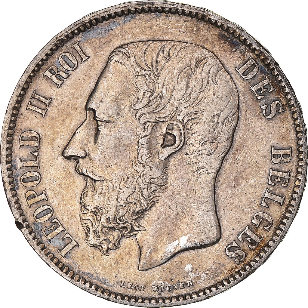 Monnaie, Belgique, Leopold II, 5 Francs, 5 Frank, 1873, TTB, Argent, KM:24