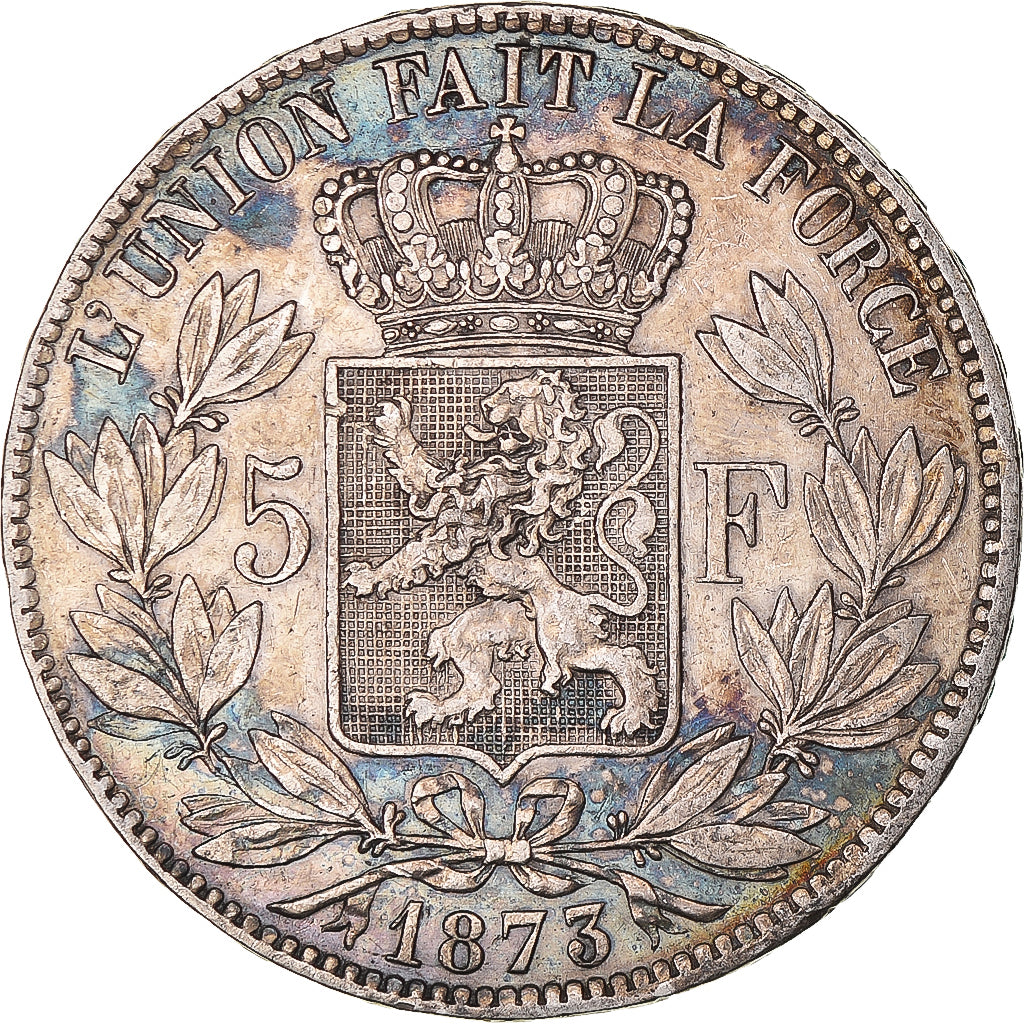 Monnaie, Belgique, Leopold II, 5 Francs, 5 Frank, 1873, TTB, Argent, KM:24
