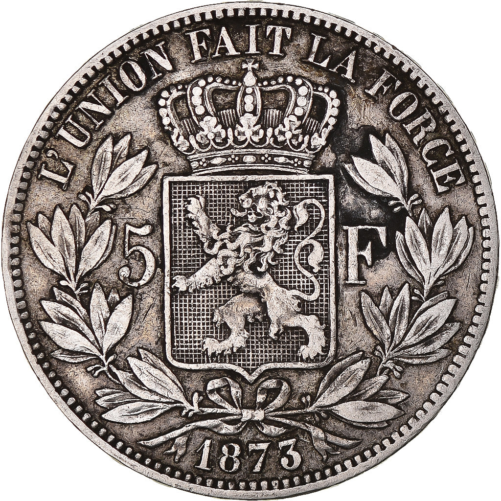 Monnaie, Belgique, Leopold II, 5 Francs, 5 Frank, 1873, TTB, Argent, KM:24