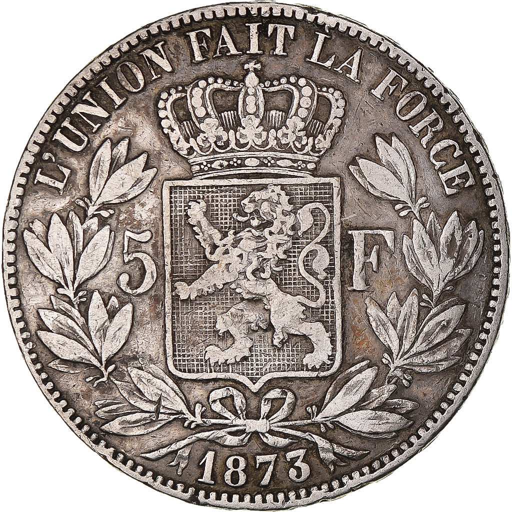 Monnaie, Belgique, Leopold II, 5 Francs, 5 Frank, 1873, TTB, Argent, KM:24