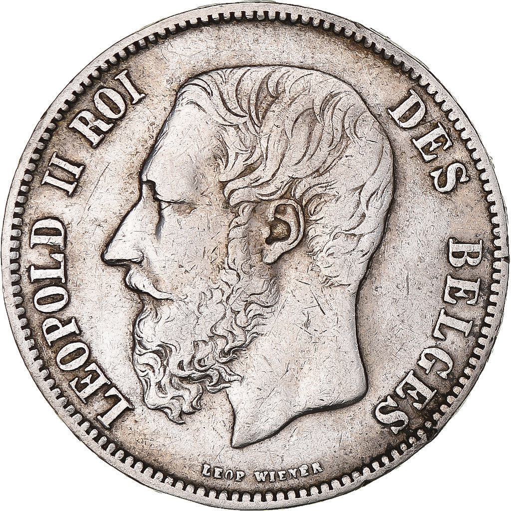 Monnaie, Belgique, Leopold II, 5 Francs, 5 Frank, 1873, TTB, Argent, KM:24