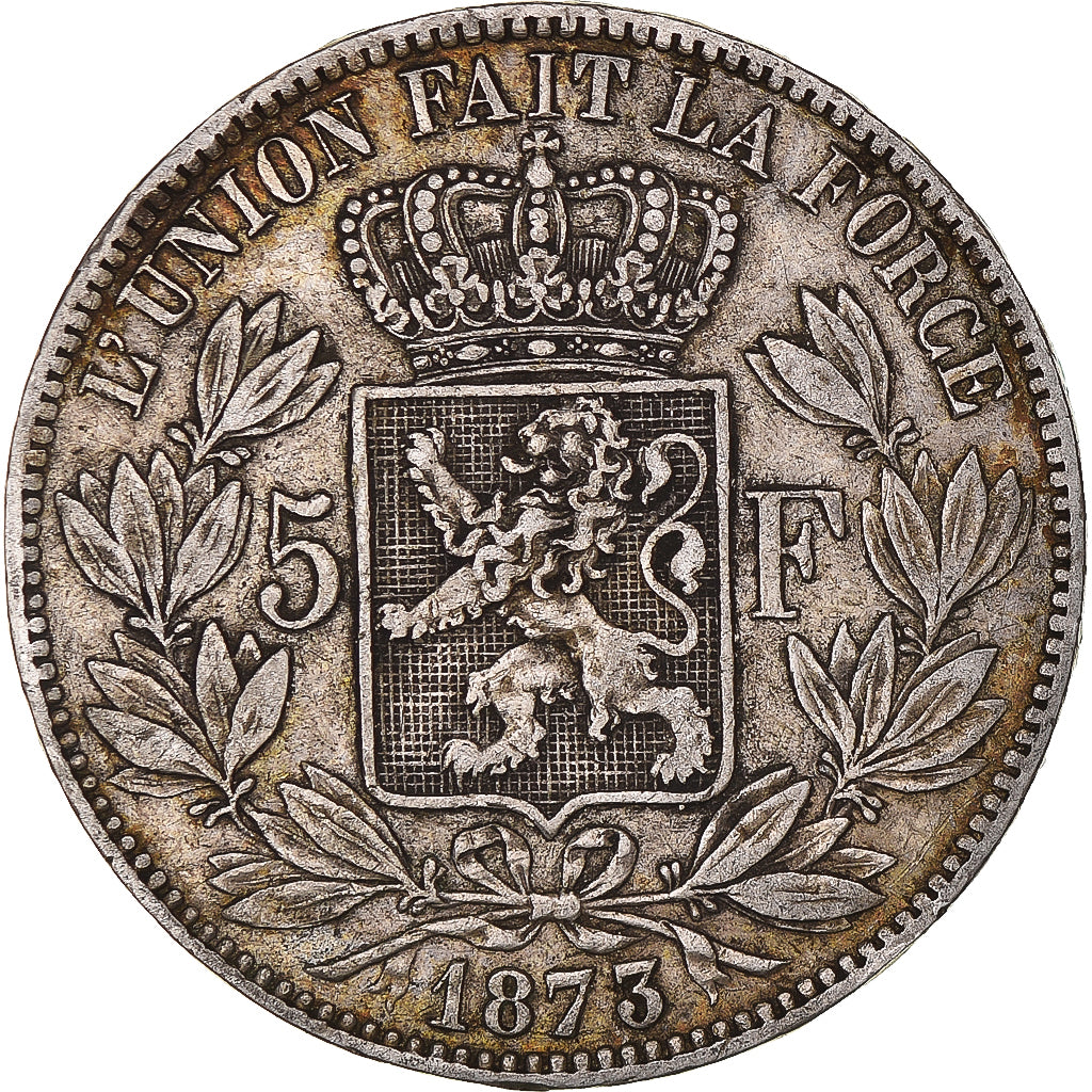 Monnaie, Belgique, Leopold II, 5 Francs, 5 Frank, 1873, TTB, Argent, KM:24