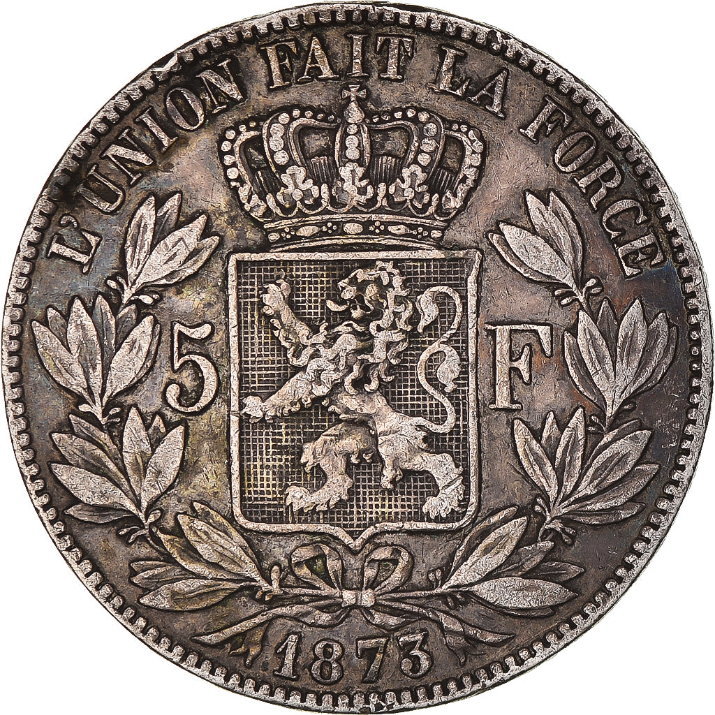 Monnaie, Belgique, Leopold II, 5 Francs, 5 Frank, 1873, TTB, Argent, KM:24