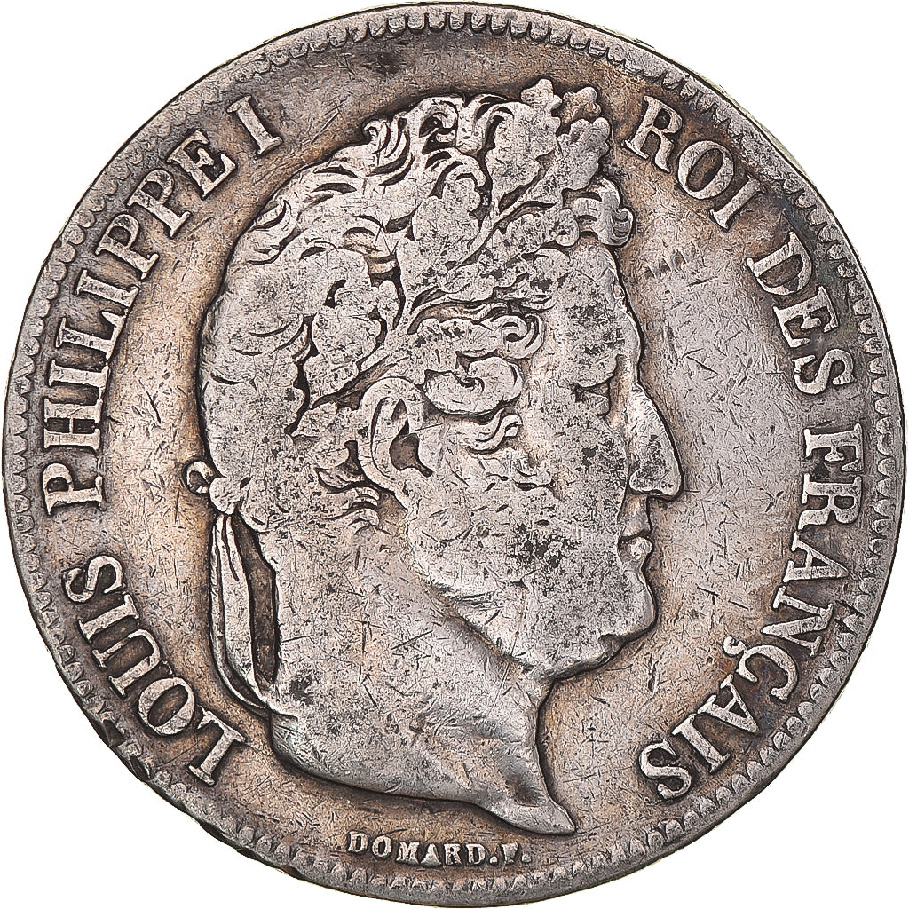Munten, Frankrijk, Louis-Philippe, 5 Francs, 1832, Strasbourg, FR, Zilver
