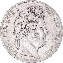 Monnaie, France, Louis-Philippe, 5 Francs, 1845, Paris, TB+, Argent