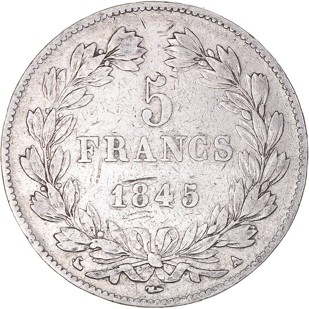Coin, France, Louis-Philippe, 5 Francs, 1845, Paris, VF(30-35), Silver
