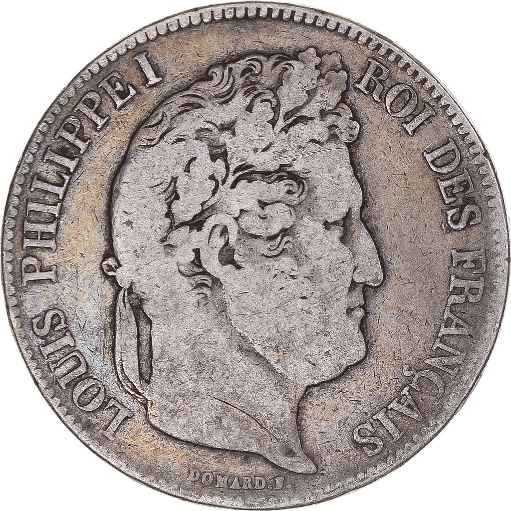 Münze, Frankreich, Louis-Philippe, 5 Francs, 1834, Rouen, S, Silber, KM:749.2