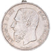 Moneta, Belgia, Leopold II, 5 Francs, 5 Frank, 1869, EF(40-45), Srebro, KM:24