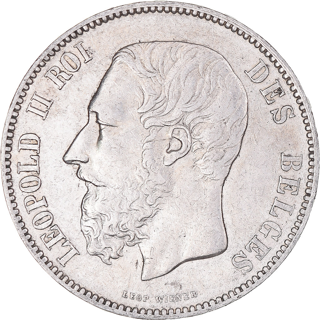 Monnaie, Belgique, Leopold II, 5 Francs, 5 Frank, 1873, TTB, Argent, KM:24