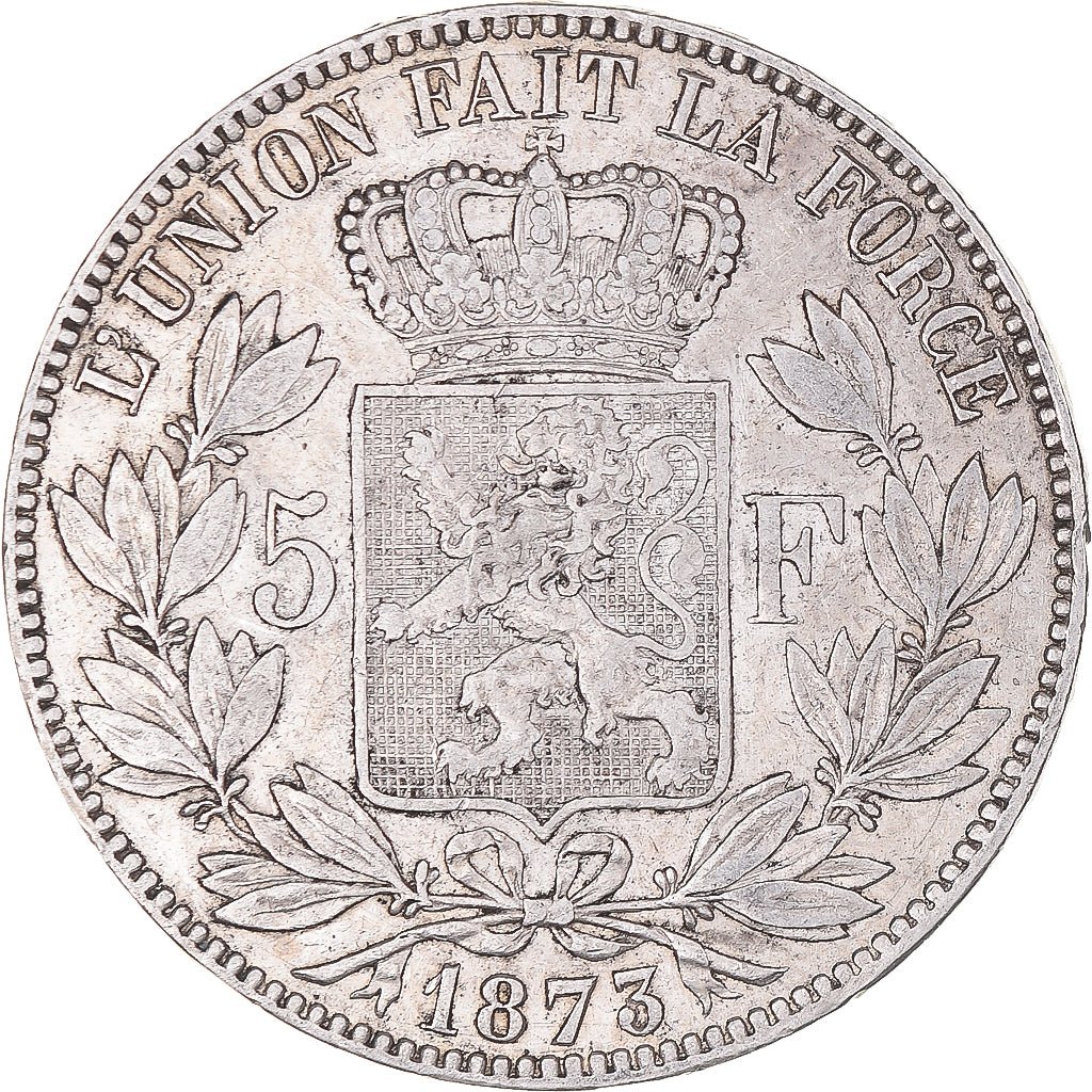 Monnaie, Belgique, Leopold II, 5 Francs, 5 Frank, 1873, TTB, Argent, KM:24