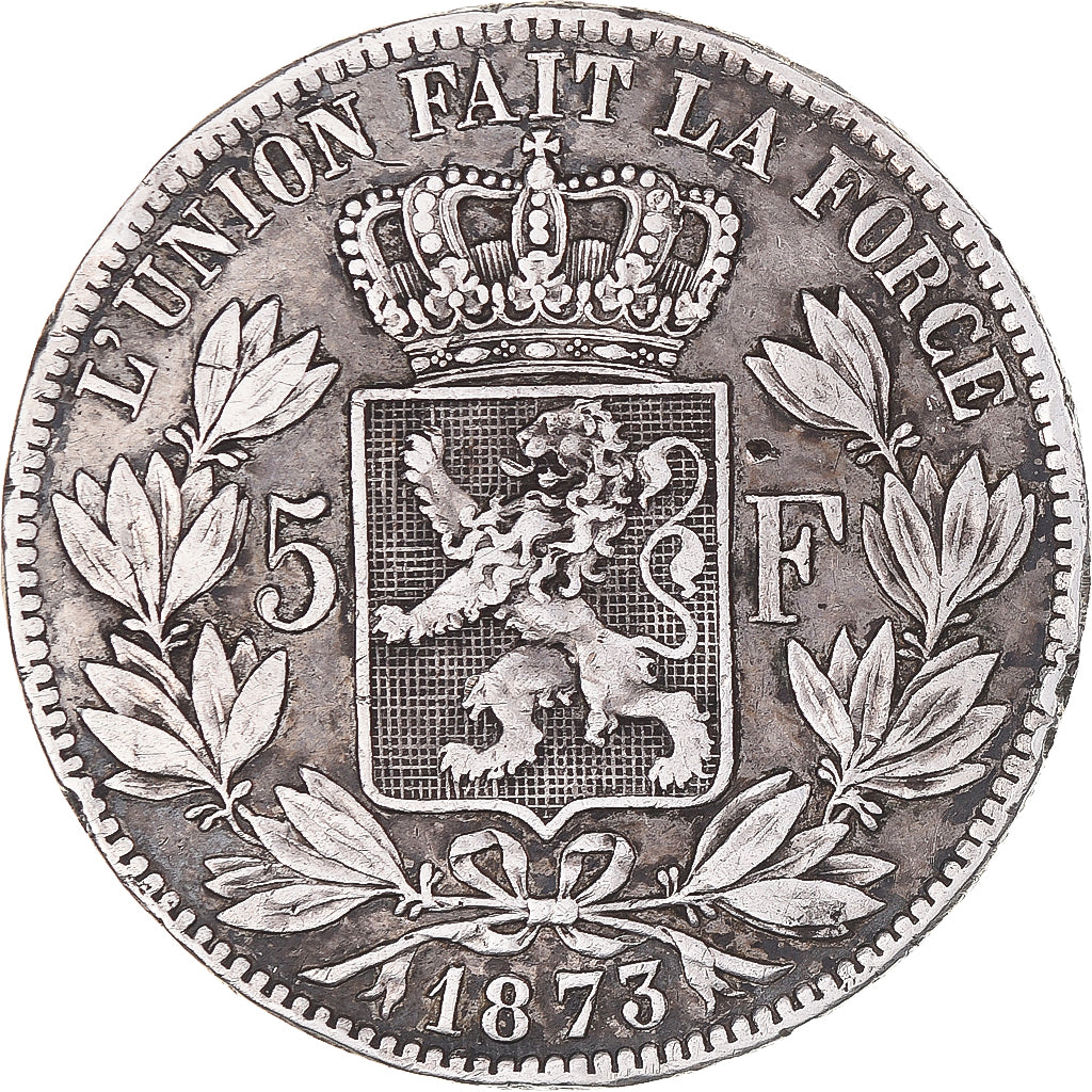 Monnaie, Belgique, Leopold II, 5 Francs, 5 Frank, 1873, TB+, Argent, KM:24