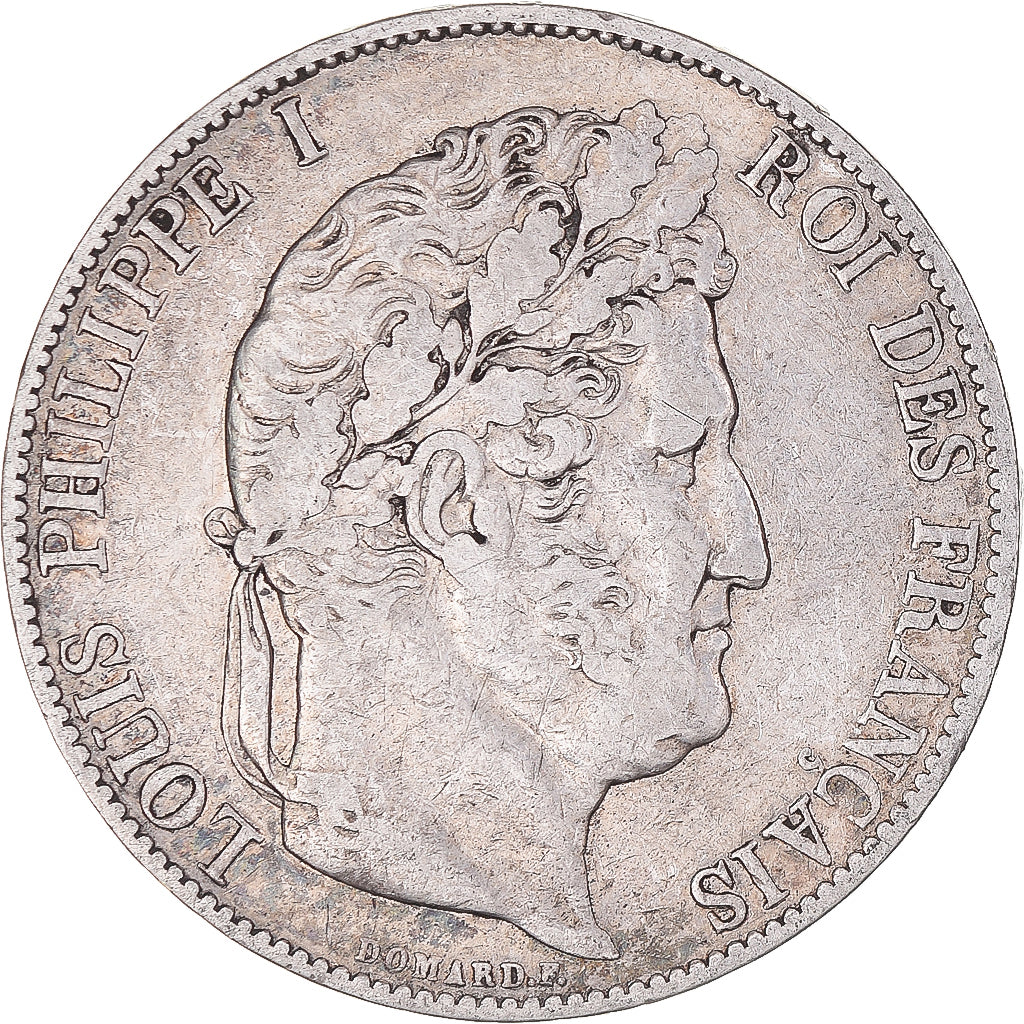 Coin, France, Louis-Philippe, 5 Francs, 1845, Lille, EF(40-45), Silver