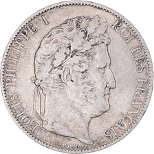Coin, France, Louis-Philippe, 5 Francs, 1845, Lille, EF(40-45), Silver