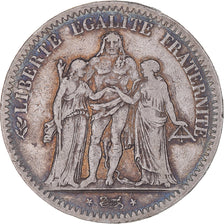 Coin, France, Hercule, 5 Francs, 1849, Strasbourg, VF(30-35), Silver, KM:756.2