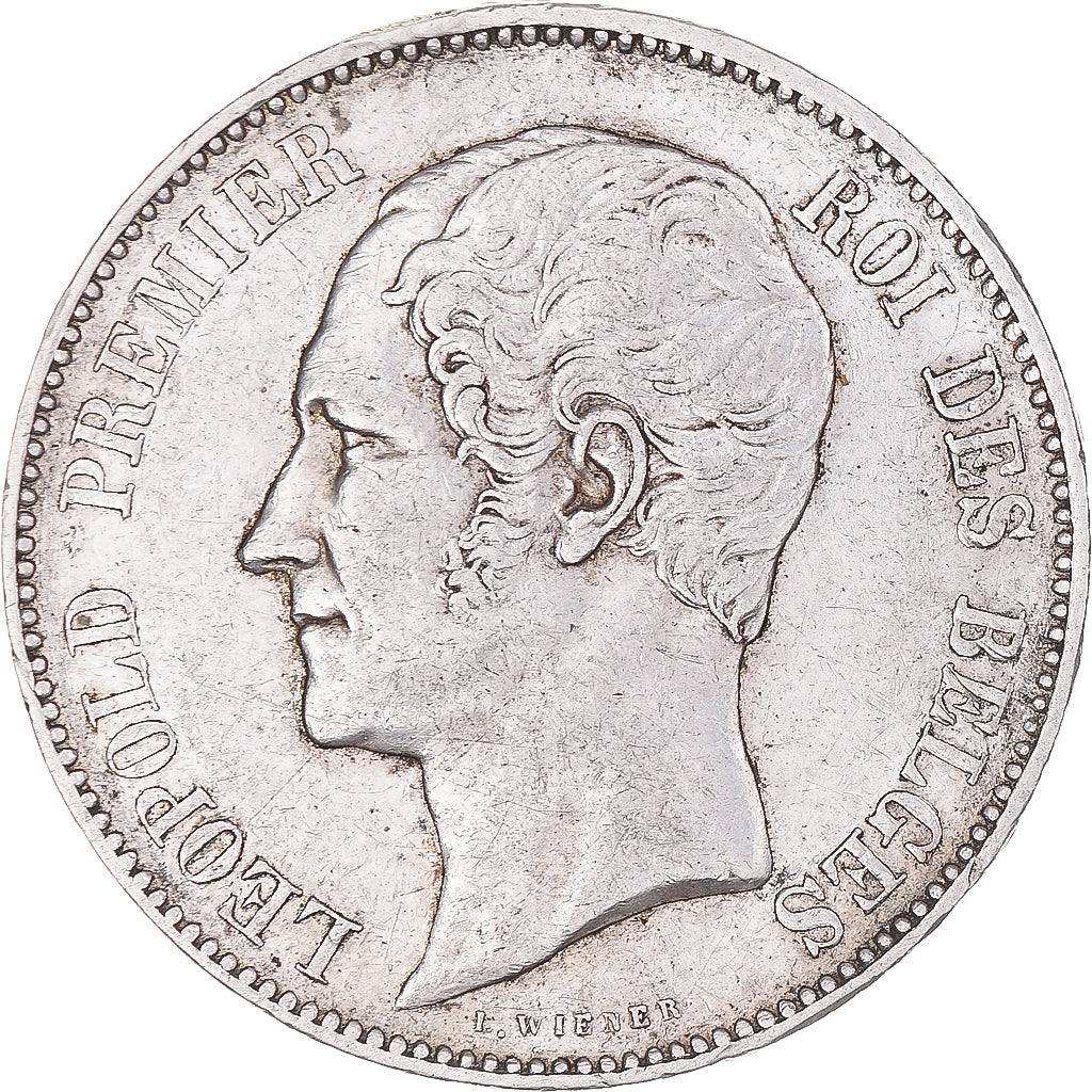 Coin, Belgium, Leopold I, 5 Francs, 5 Frank, 1865, EF(40-45), Silver, KM:17