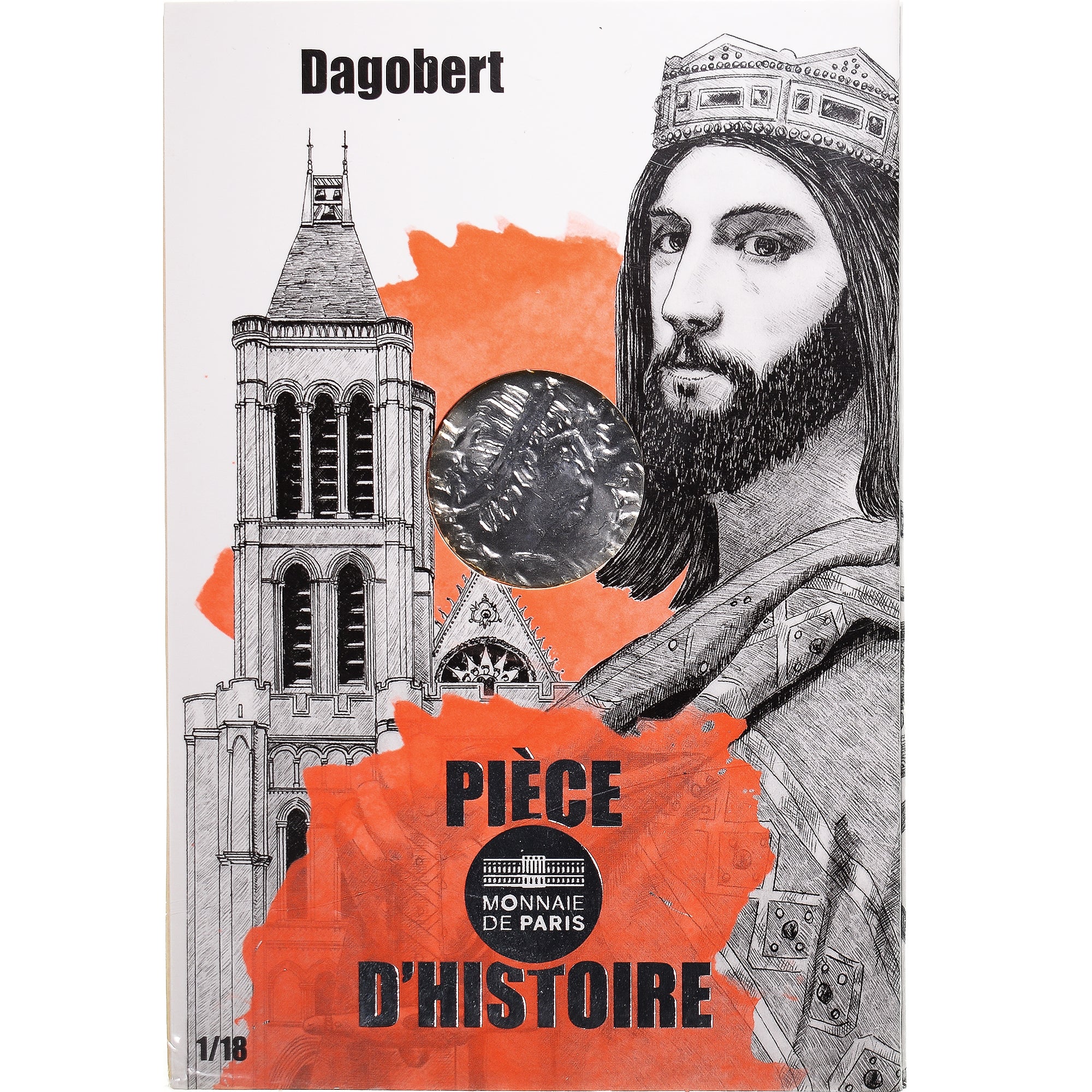 France, Monnaie de Paris, 10 Euro, Pièces d'Histoire - Dagobert, 2019