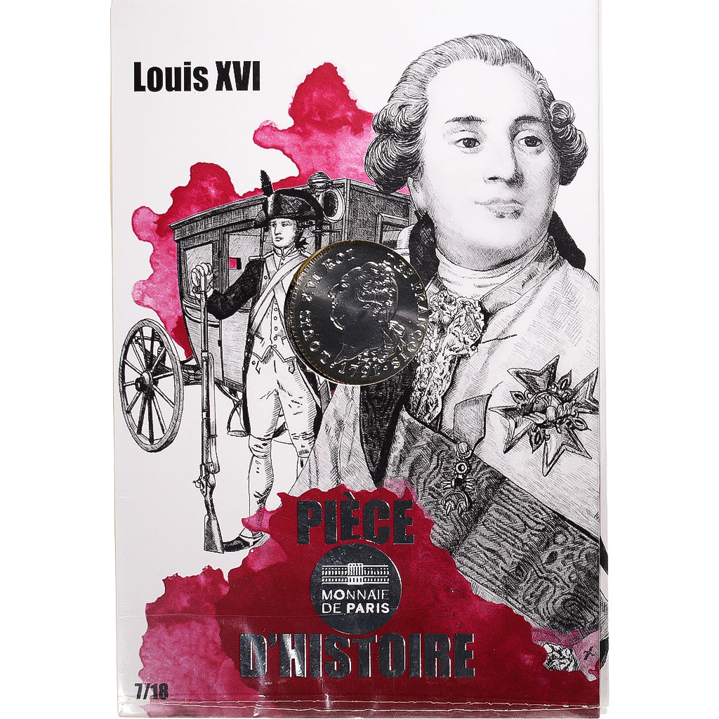 França, Monnaie de Paris, 10 Euro, Pièce d'Histoire - Louis XVI, 2019