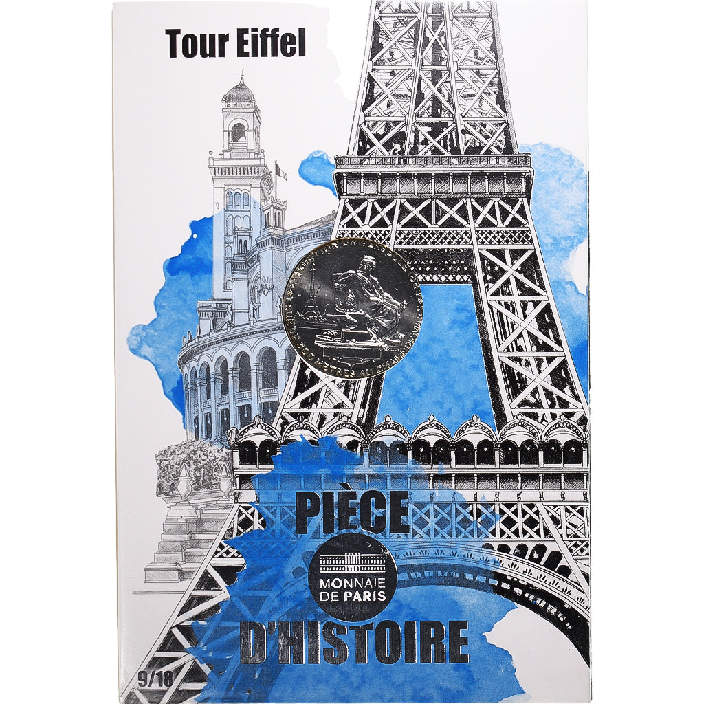Frankreich, Monnaie de Paris, 10 Euro, Pièce d'Histoire - Tour Eiffel, 2019