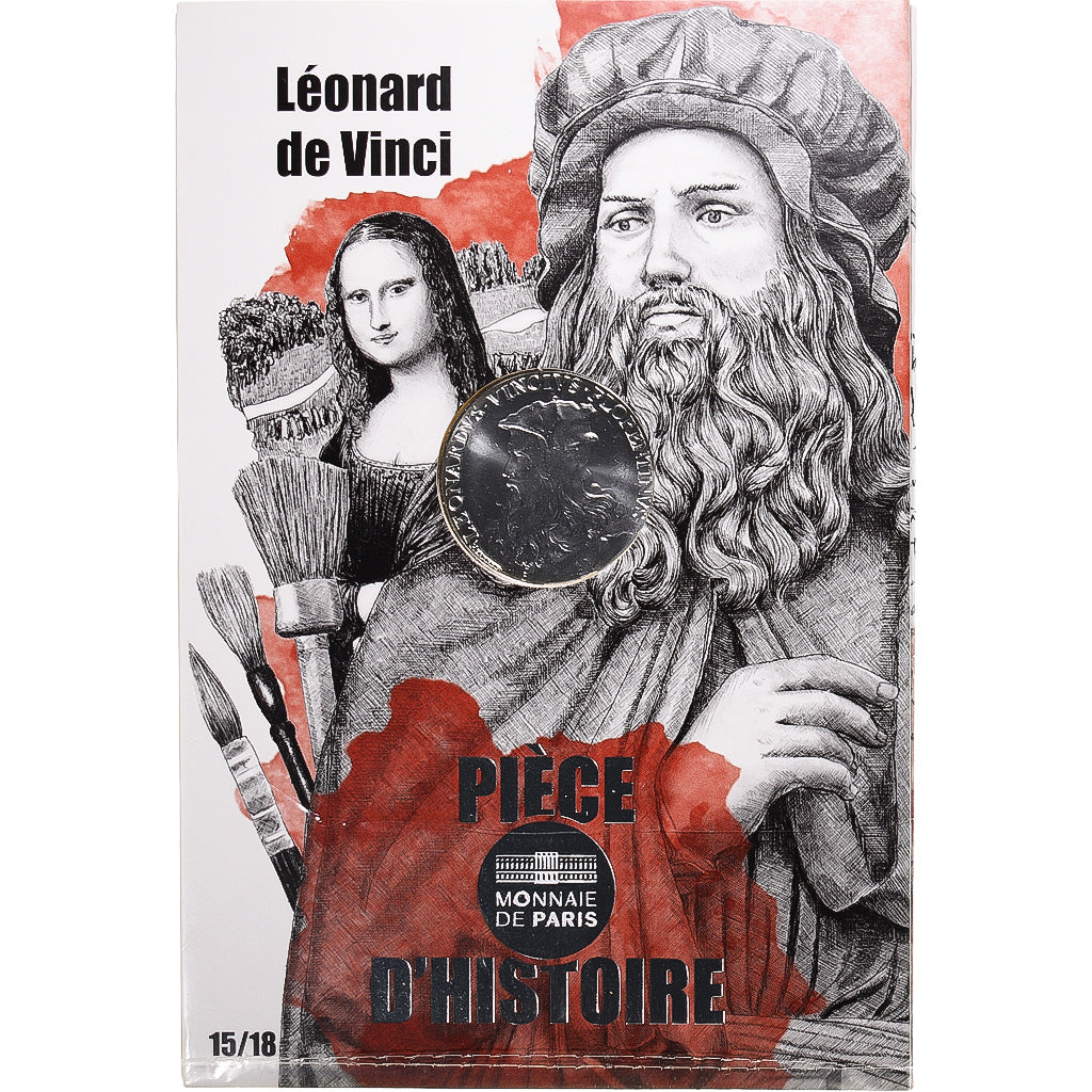 France, Monnaie de Paris, 10 Euro, Pièce d'Histoire - Léonard de Vinci, 2019