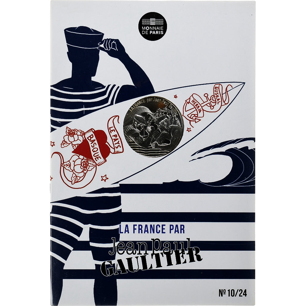 France, 10 Euro, Jean Paul Gaultier, Le Pays Basque, Euskal Herria, 2017