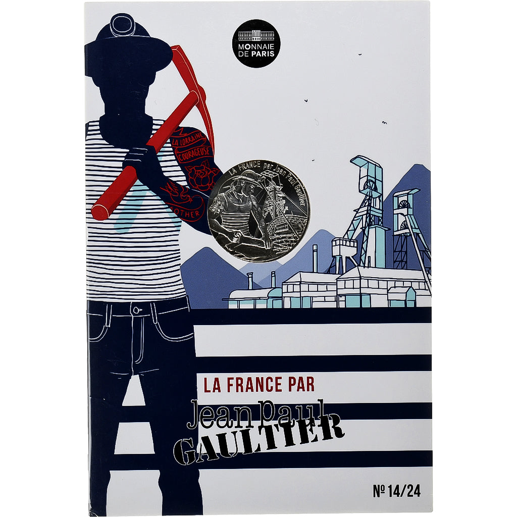 France, 10 Euro, Jean Paul Gaultier, La Lorraine courageuse, 2017, Monnaie de