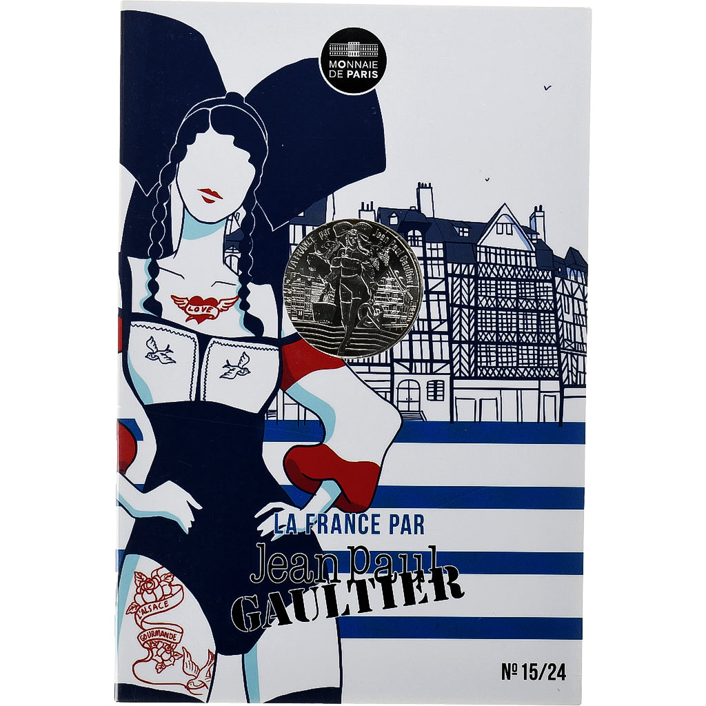 Frankreich, 10 Euro, Jean Paul Gaultier, L'Alsace gourmande, 2017, Monnaie de