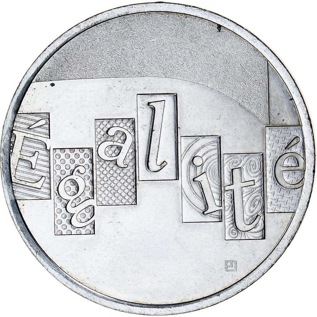 France, 5 Euros, 2013, Egalité, MS(63), Silver, Gadoury:EU647