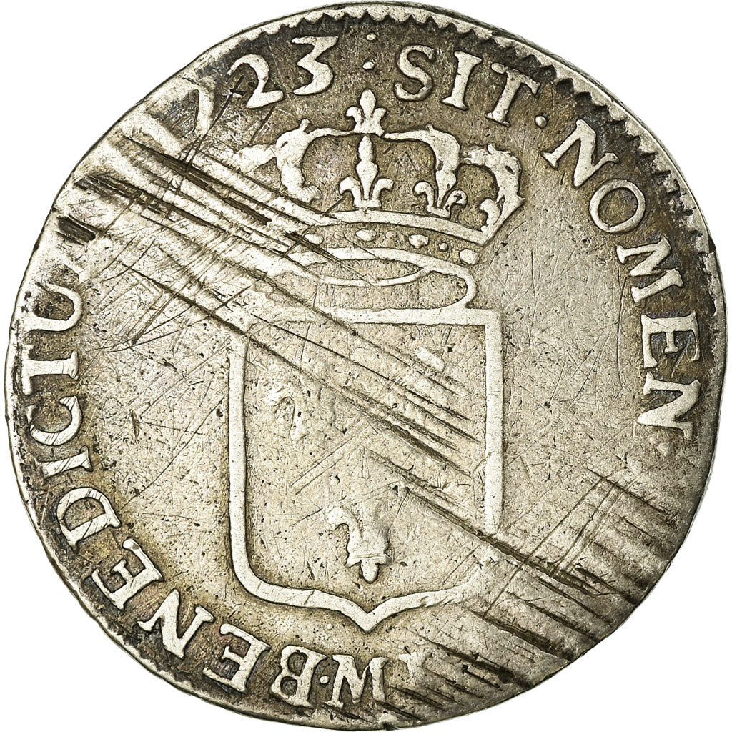 Münze, Frankreich, 1/3 Ecu, 1723, Toulouse, S, Silber, KM:457.13, Gadoury:306