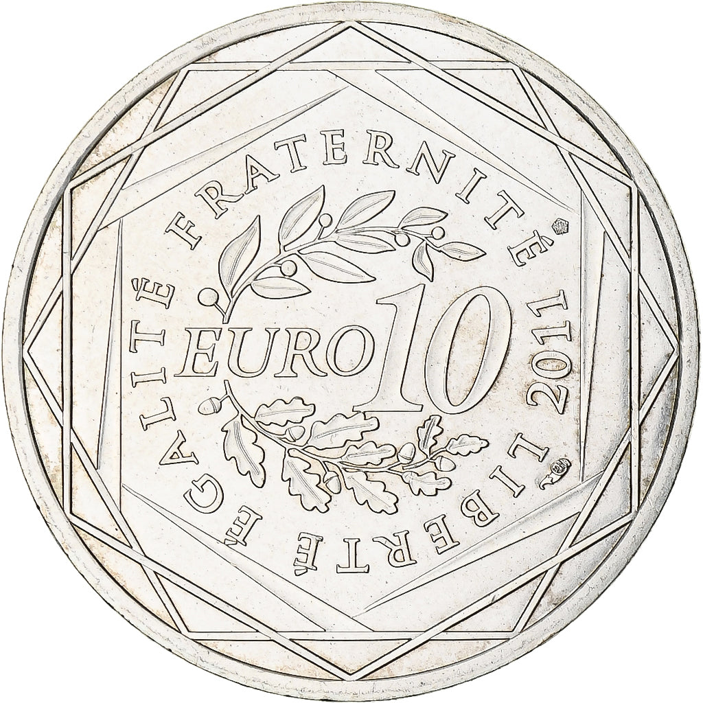 Frankrijk, 10 Euro, Bretagne, Euros des régions, 2011, FDC, UNC-, Zilver