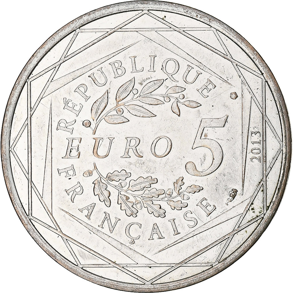 France, 5 Euros, 2013, SUP, Argent