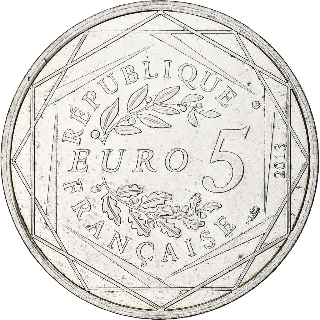 Frankreich, 5 Euros, Fraternité, 2013, UNZ, Silber, Gadoury:EU647