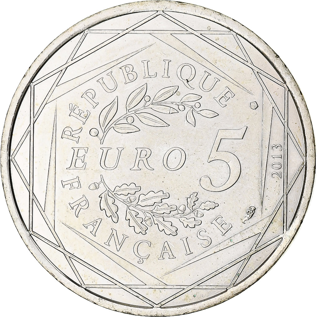 Frankrijk, Liberté, 5 Euro, 2013, Paris, PR+, Zilver
