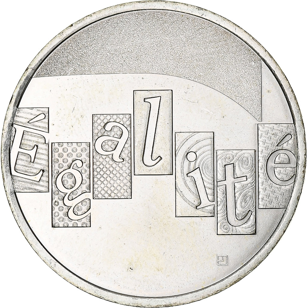 França, Egalité, 5 Euro, 2013, MS(63), Prata, Gadoury:EU646