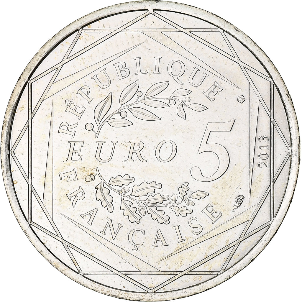 Frankrijk, Egalité, 5 Euro, 2013, UNC-, Zilver, Gadoury:EU646