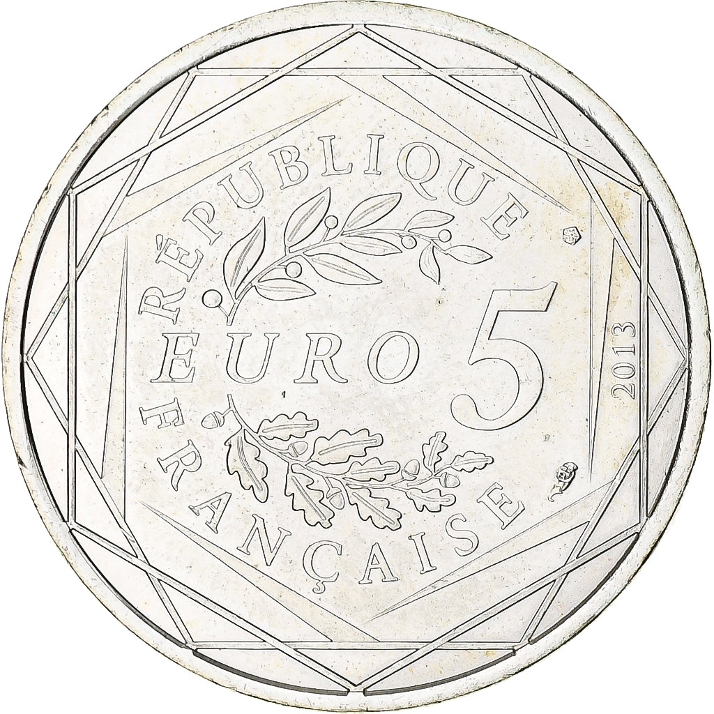 Francia, 5 Euro, Fraternité, 2013, SC, Plata, Gadoury:EU647