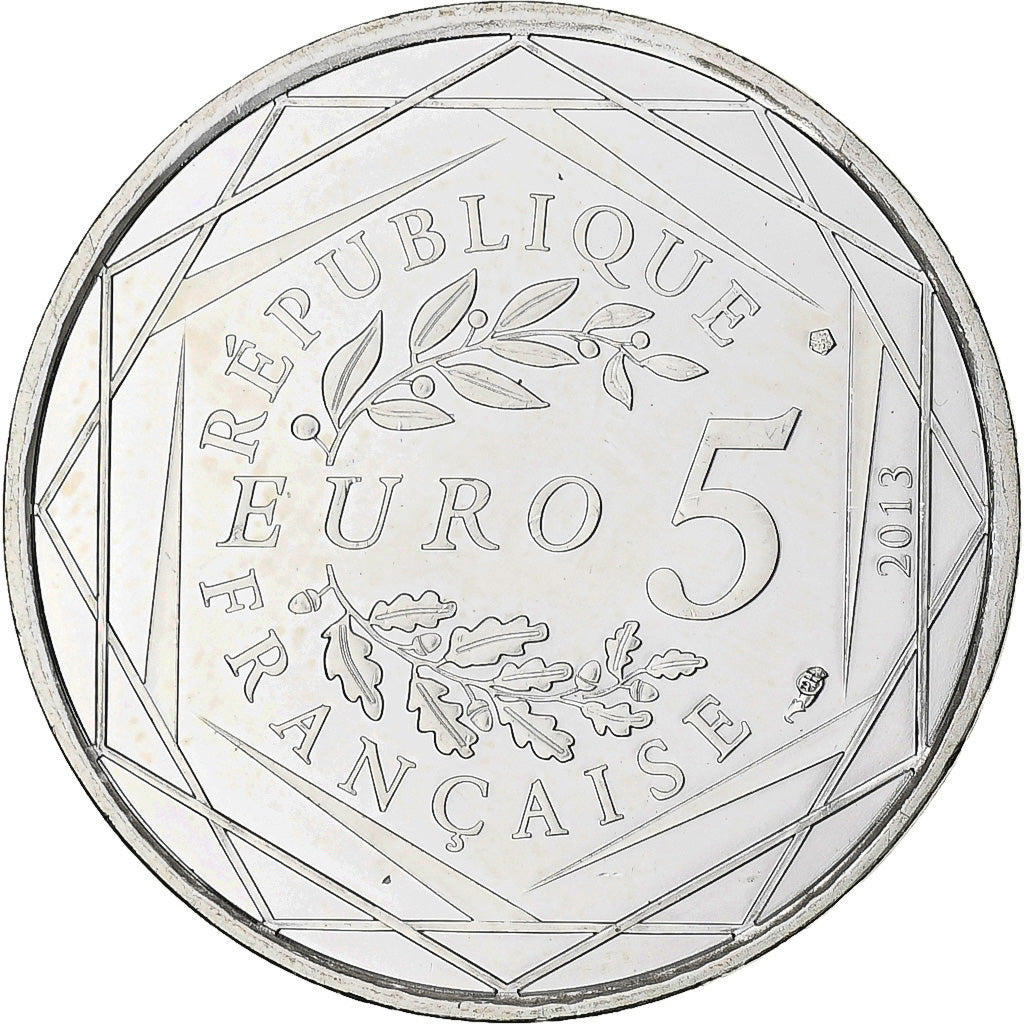 Francia, Liberté, 5 Euro, 2013, Paris, SC, Plata