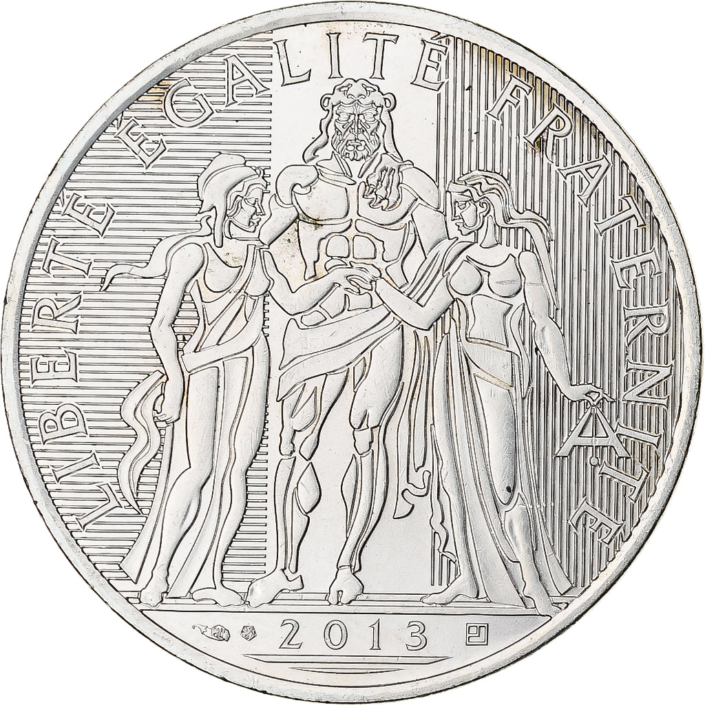 France, 10 Euro, Hercule, 2013, Paris, MS(60-62), Silver, Gadoury:EU590, KM:2073