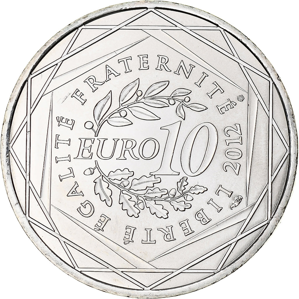 Francia, 10 Euro, Pays de la Loire, 2012, Paris, SC+, Plata, KM:1881