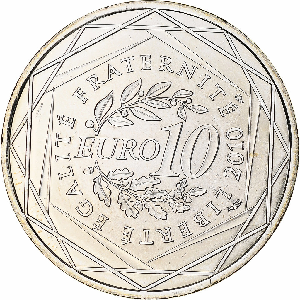 France, 10 Euro, Nord-Pas-de-Calais, 2010, Paris, FDC, FDC, Argent