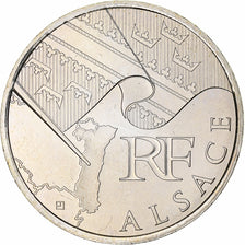 France, 10 Euro, Alsace, 2010, Paris, MS(65-70), Silver, KM:1652