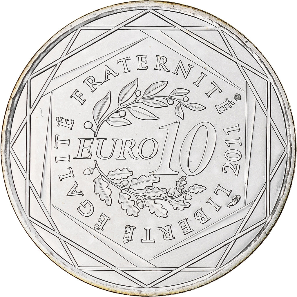 Frankrijk, 10 Euro, 2011, Monnaie de Paris, Nord-Pas De Calais, FDC, Zilver
